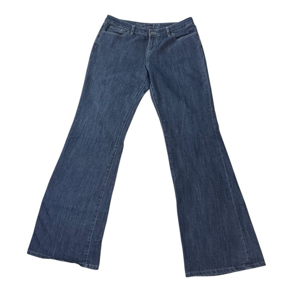 The Limited Denim - The Limited Denim 312 Stretch Dark Rinse Flare Jeans Size 10 Long
